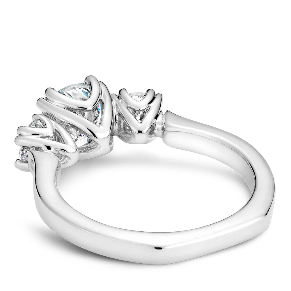 Noam Carver Engagement Ring Platinum With 2 RD TCW 0.66ct
