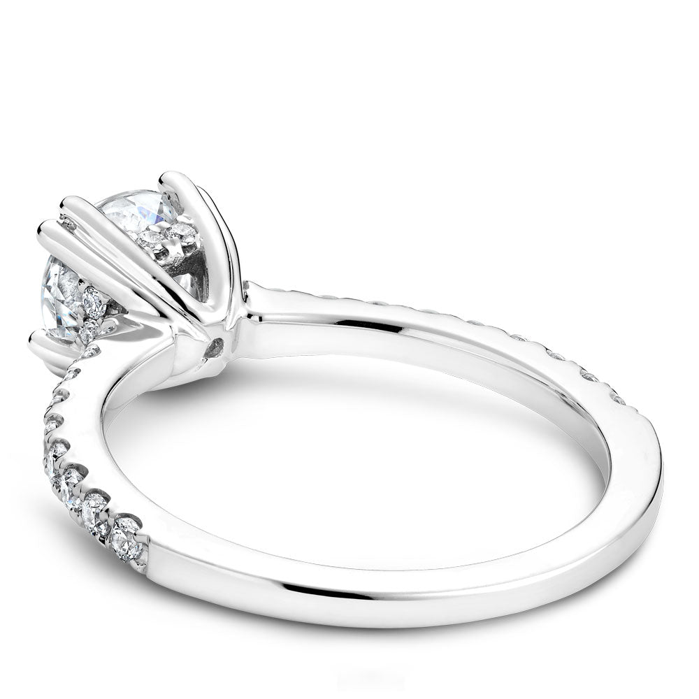 Noam Carver Engagement Ring White 14k Gold With 26 RD TCW 0.30ct