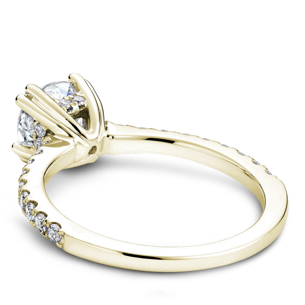 Noam Carver Engagement Ring Yellow 14k Gold With 26 RD TCW 0.30ct