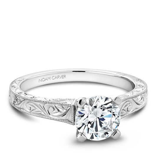 Noam Carver Engagement Ring White 18k Gold