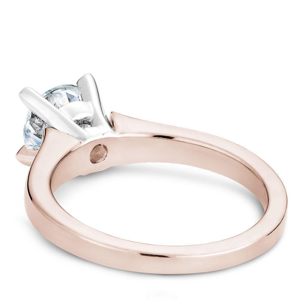 Noam Carver Engagement Ring Rose & White 14k Gold