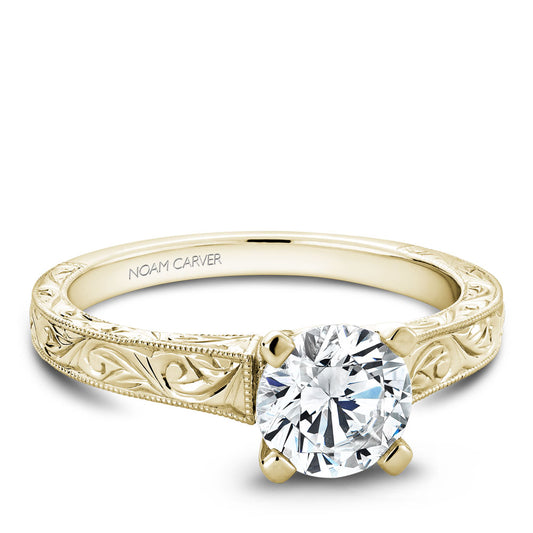 Noam Carver Engagement Ring Yellow 14k Gold