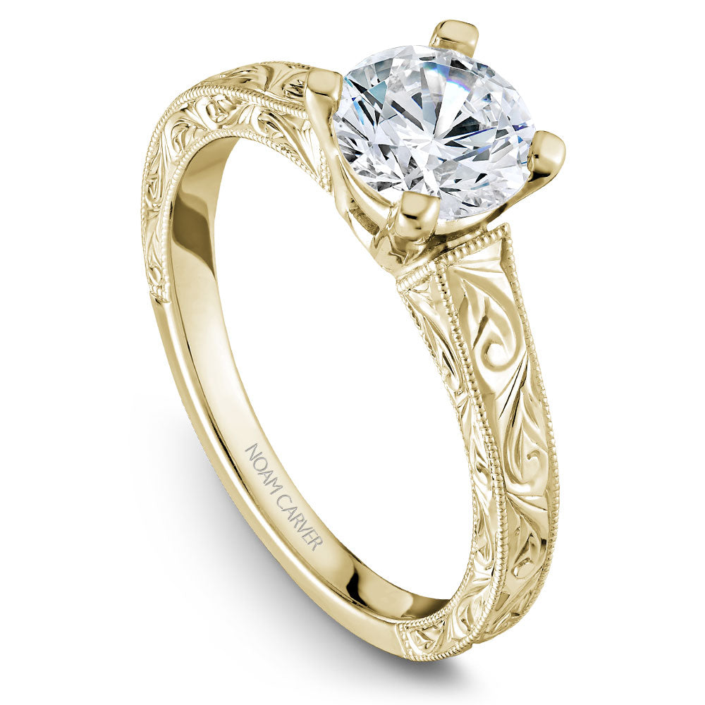 Noam Carver Engagement Ring Yellow 14k Gold