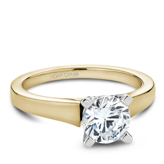 Noam Carver Engagement Ring Yellow & White 18k Gold