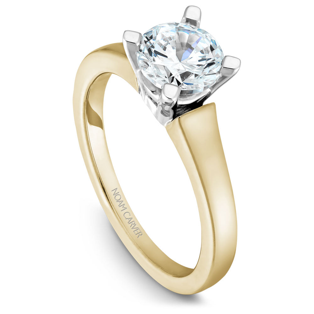 Noam Carver Engagement Ring Yellow & White 18k Gold