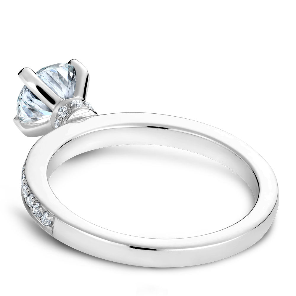 Noam Carver Engagement Ring Platinum With 30 RD TCW 0.22ct