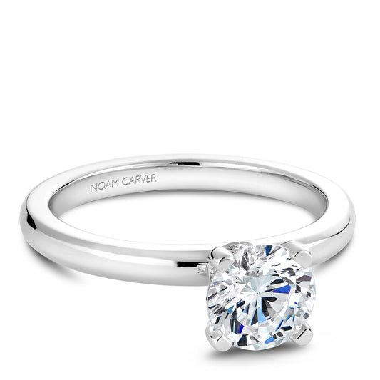 Noam Carver Engagement Ring Platinum With 8 RD TCW 0.04ct
