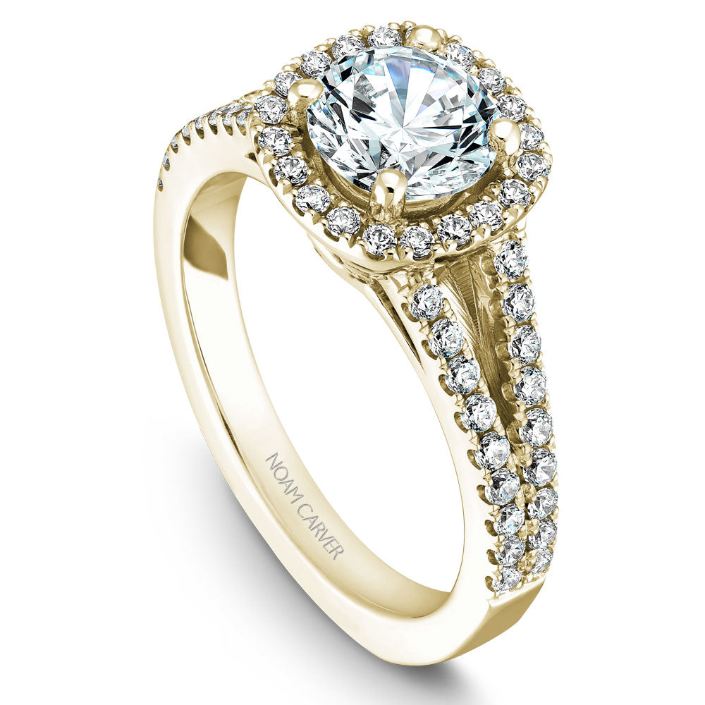 Noam Carver Engagement Ring Yellow 14k Gold With 56 RD TCW 0.42ct