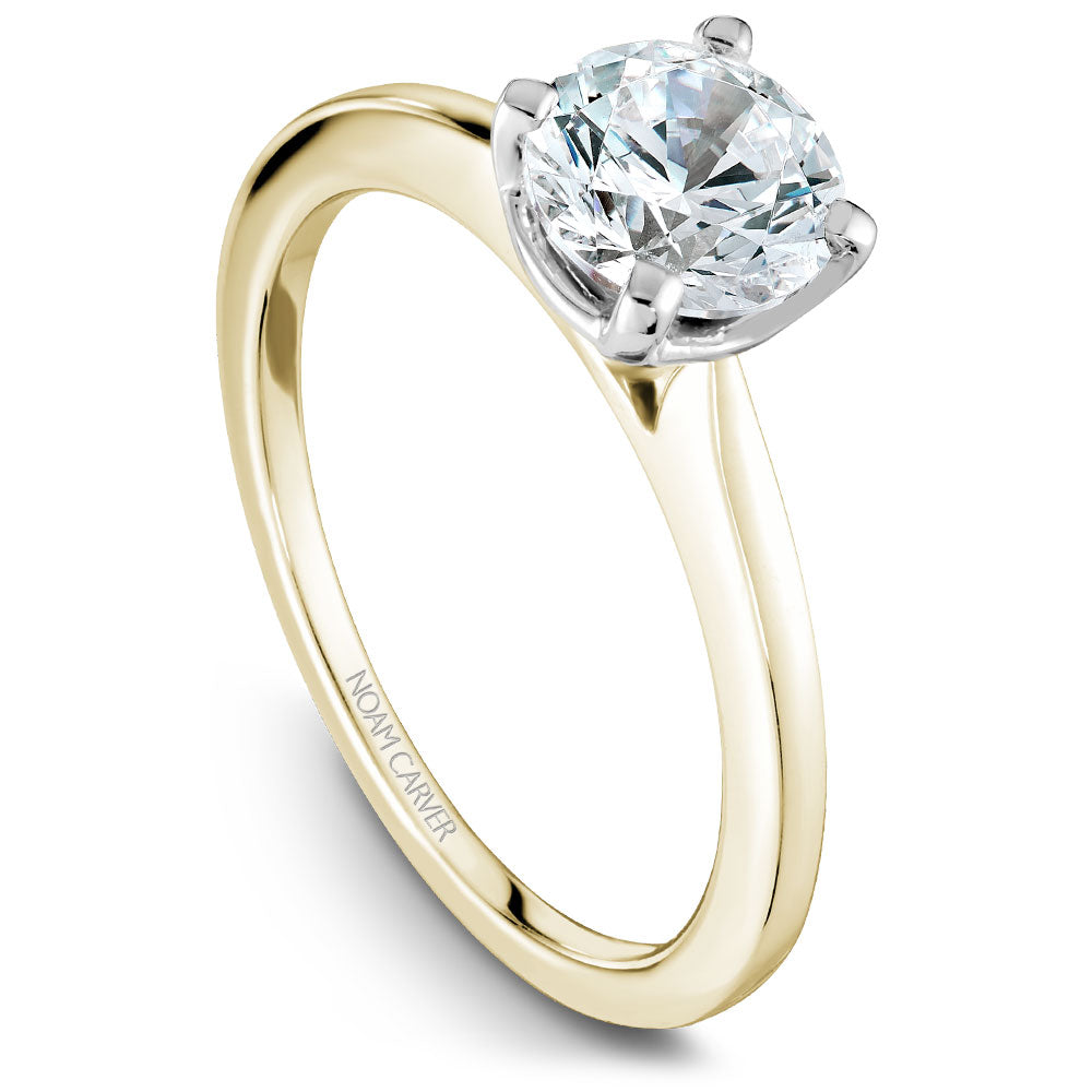 Noam Carver Engagement Ring Yellow & White 18k Gold