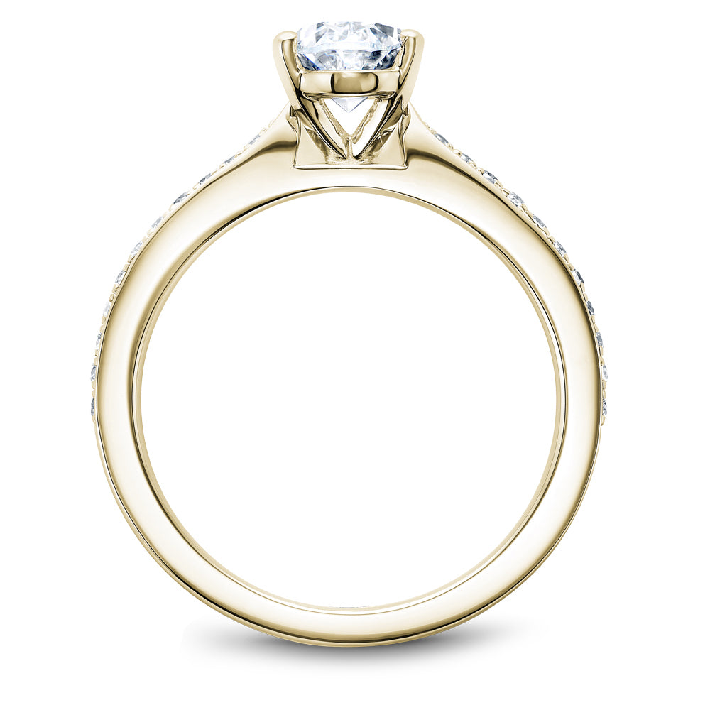 Noam Carver Engagement Ring Yellow 18k Gold With 22 RD TCW 0.16ct