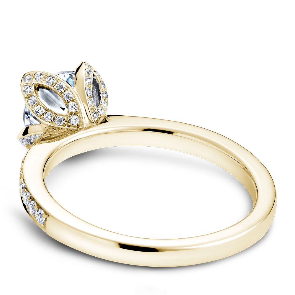 Noam Carver Engagement Ring Yellow 18k Gold With 70 RD TCW 0.31ct