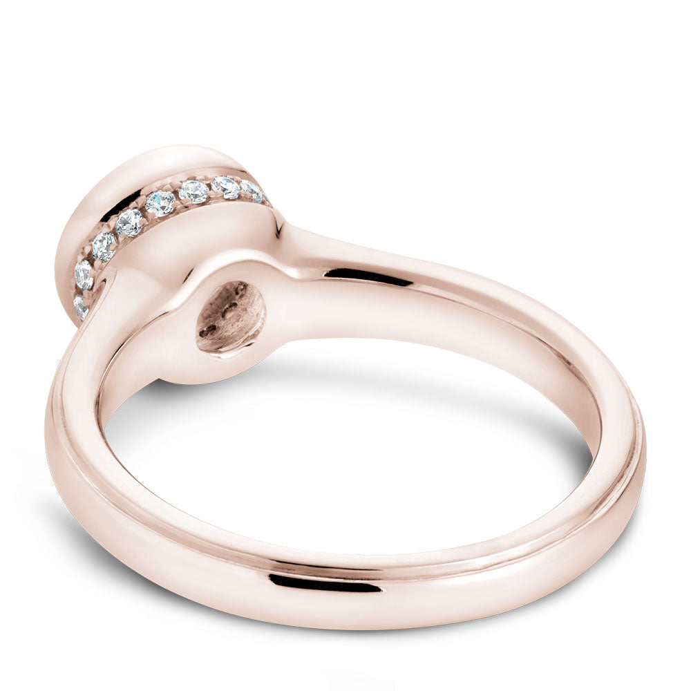 Noam Carver Engagement Ring Rose 14k Gold With 18 RD TCW 0.11ct