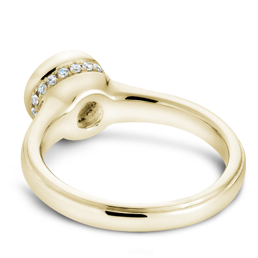 Noam Carver Engagement Ring Yellow 14k Gold With 18 RD TCW 0.11ct