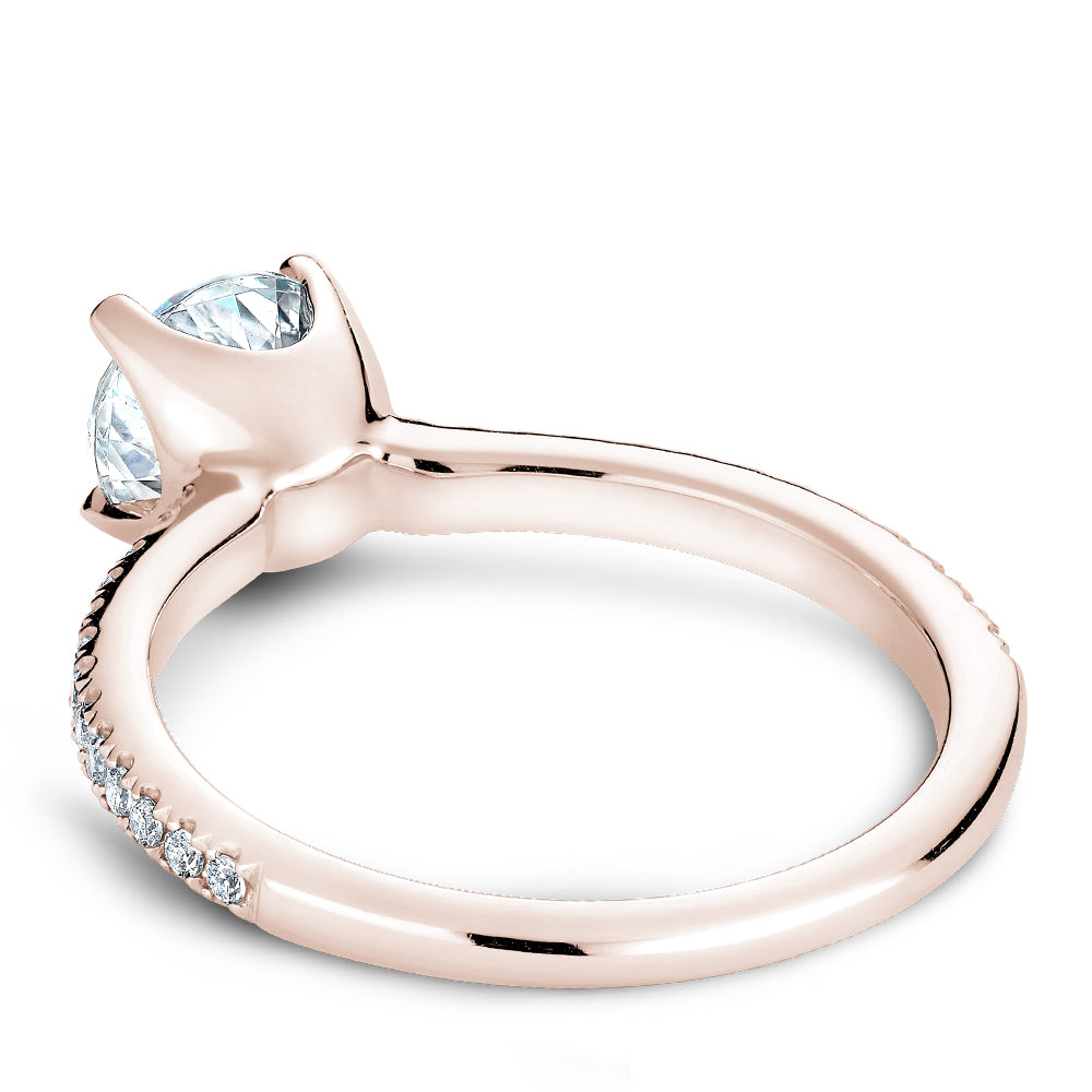 Noam Carver Engagement Ring Rose 18k Gold With 26 RD TCW 0.16ct