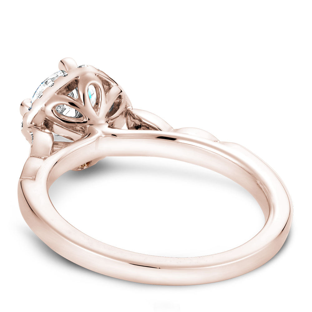 Noam Carver Engagement Ring Rose 18k Gold With 28 RD TCW 0.13ct