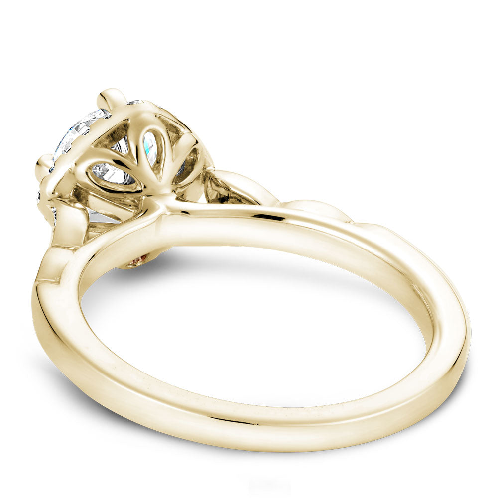 Noam Carver Engagement Ring Yellow 14k Gold With 28 RD TCW 0.13ct