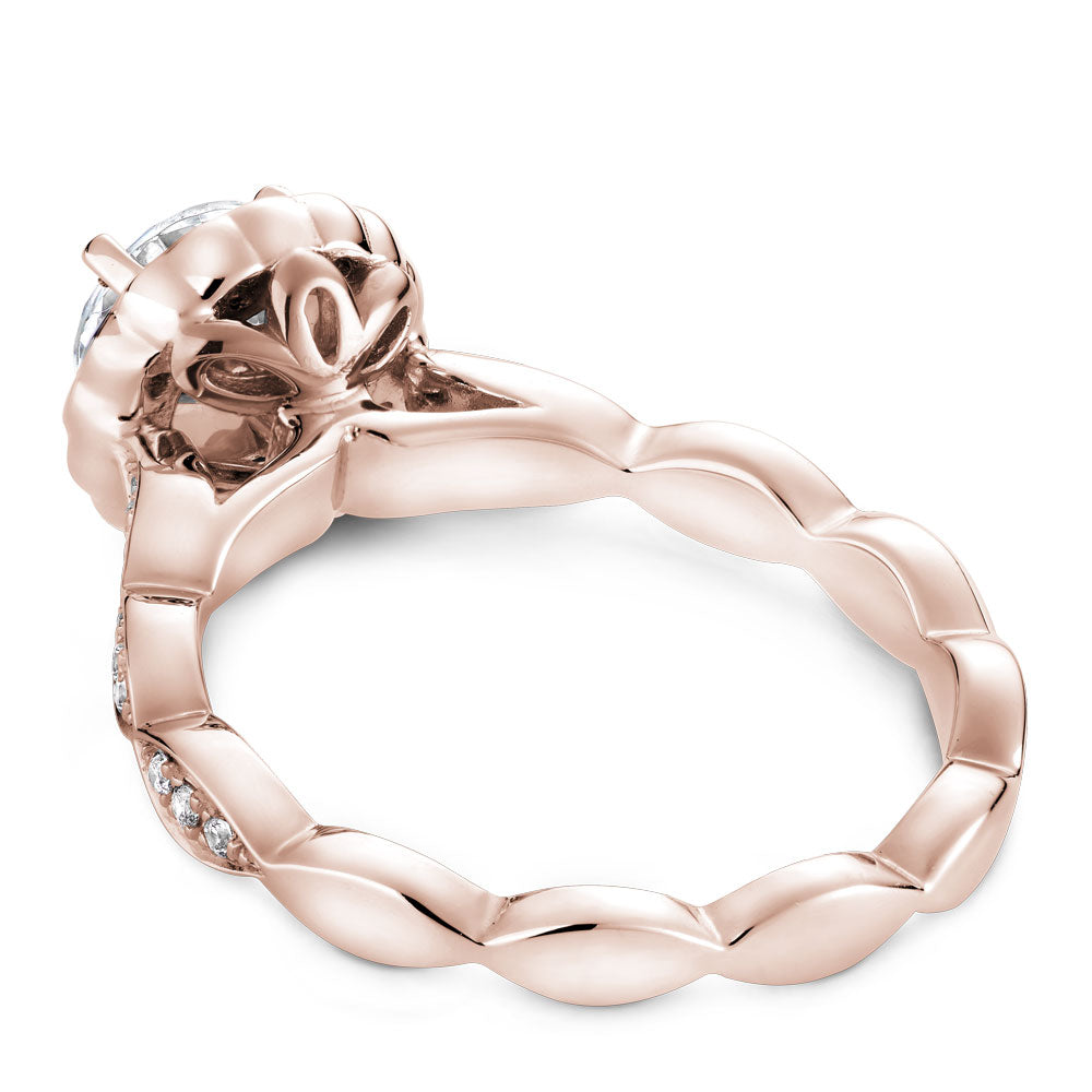 Noam Carver Engagement Ring Rose 18k Gold With 34 RD TCW 0.27ct