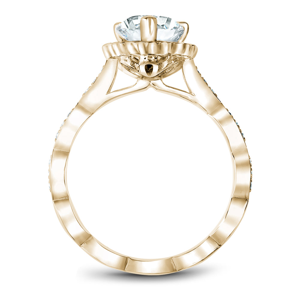 Noam Carver Engagement Ring Yellow 14k Gold With 36 RD TCW 0.29ct