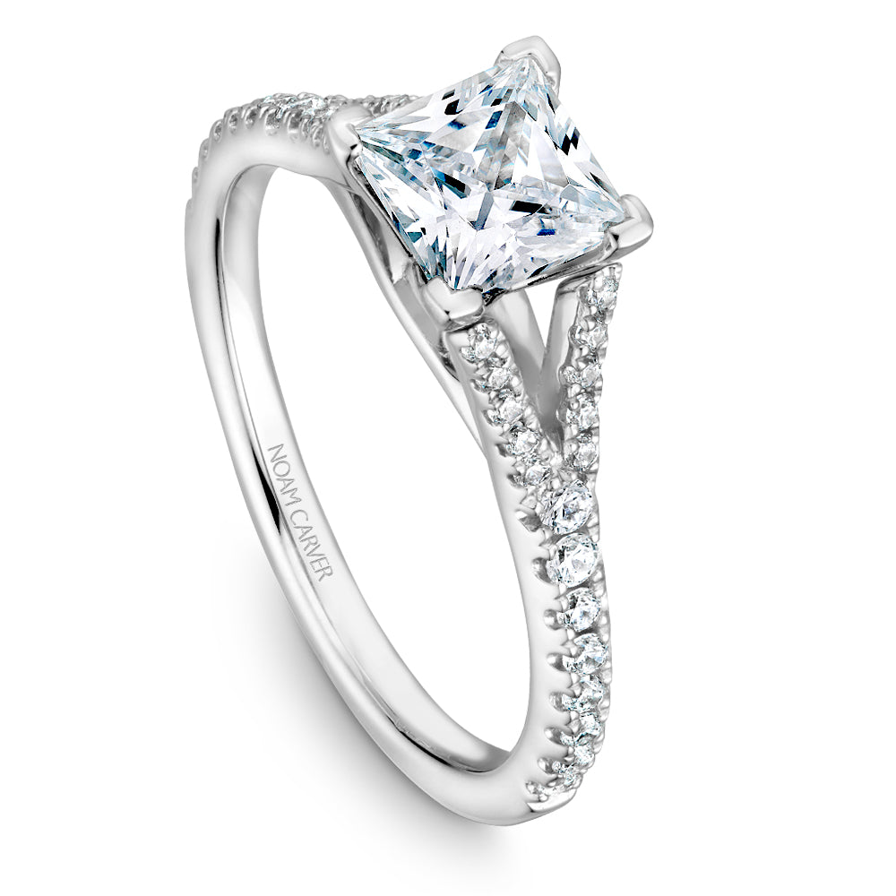 Noam Carver Engagement Ring Platinum With 36 RD TCW 0.23ct