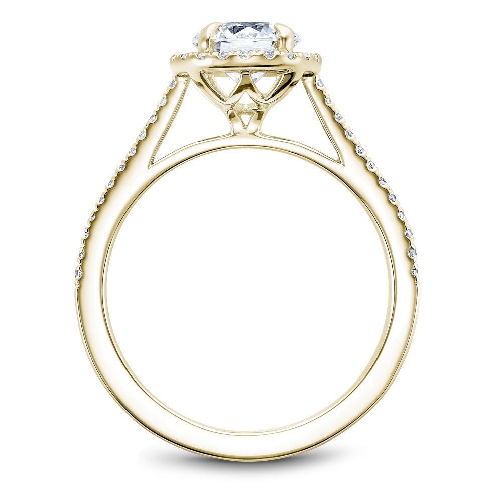 Noam Carver Engagement Ring Yellow 14k Gold With 42 RD TCW 0.19ct