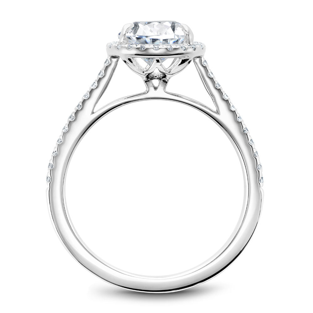 Noam Carver Engagement Ring Platinum With 44 RD TCW 0.20ct
