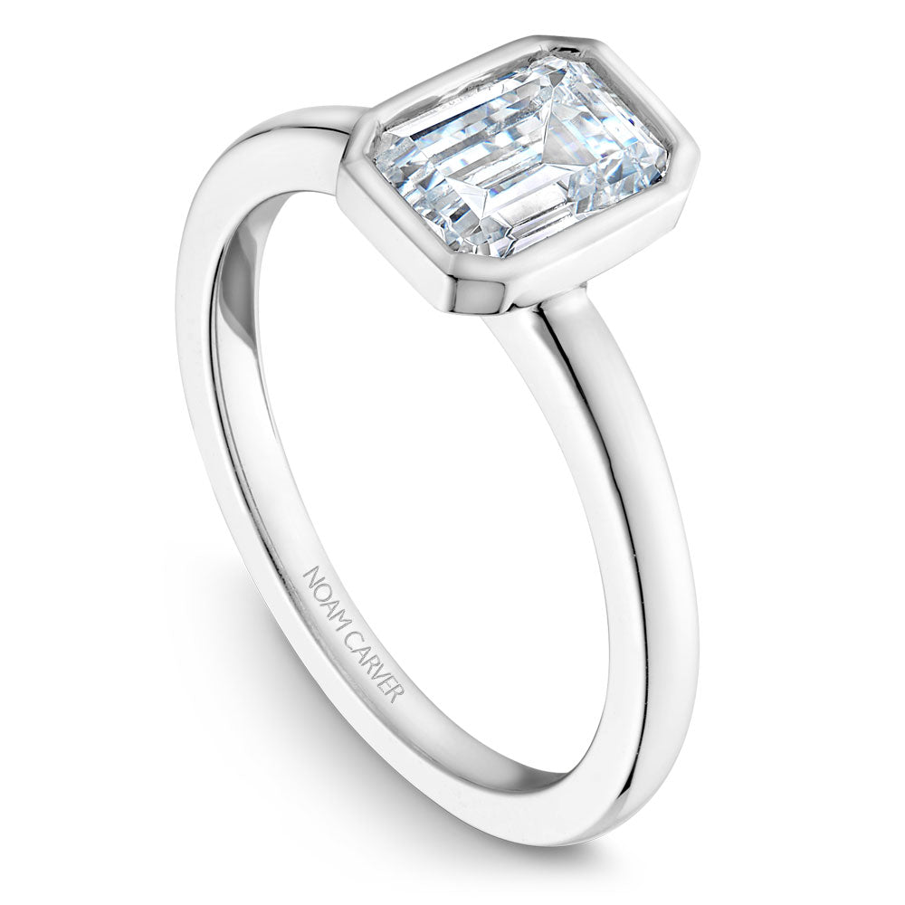Noam Carver Engagement Ring White 18k Gold