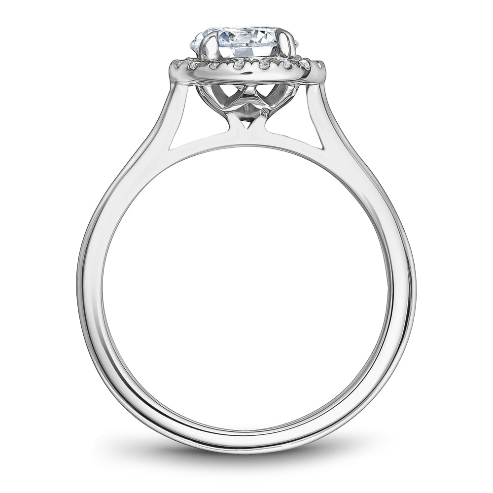 Noam Carver Engagement Ring White 18k Gold With 19 RD TCW 0.11ct