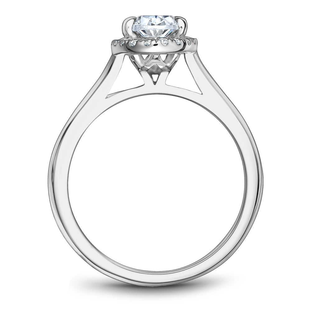 Noam Carver Engagement Ring Platinum With 22 RD TCW 0.13ct