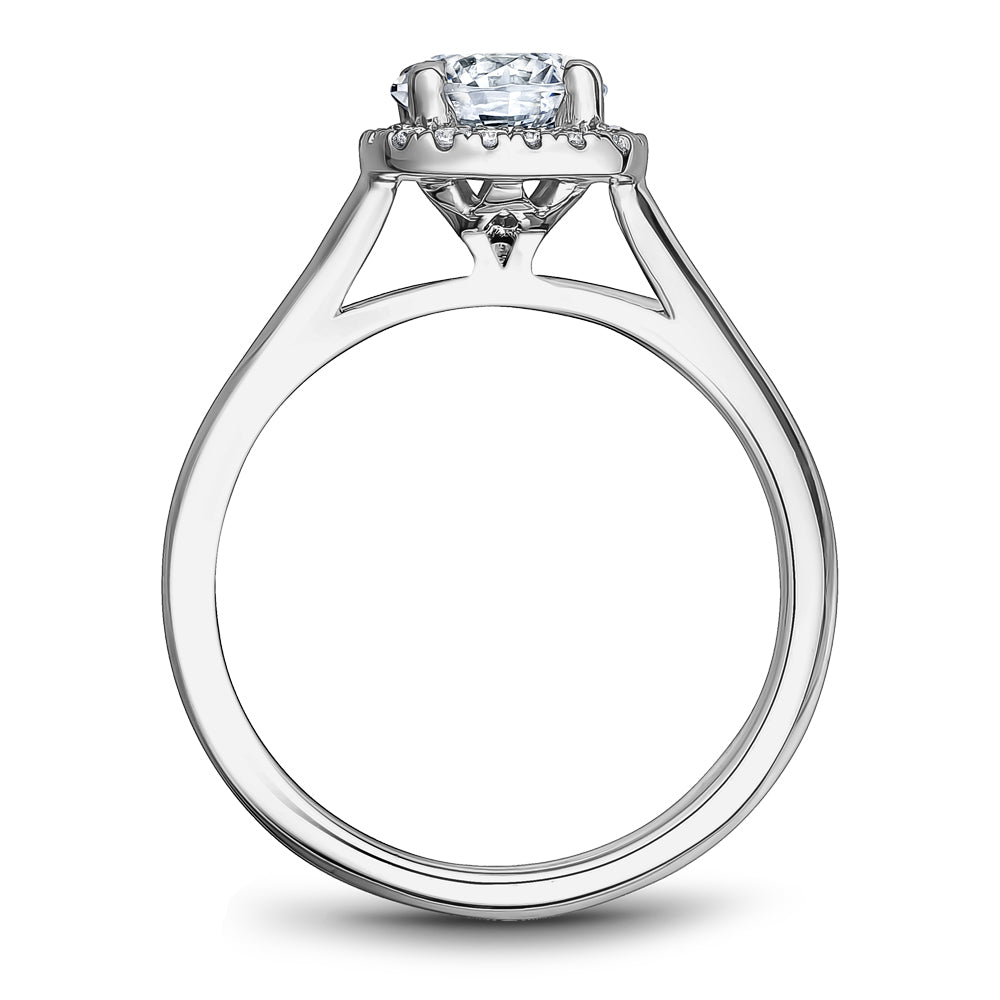 Noam Carver Engagement Ring White 14k Gold With 20 RD TCW 0.10ct