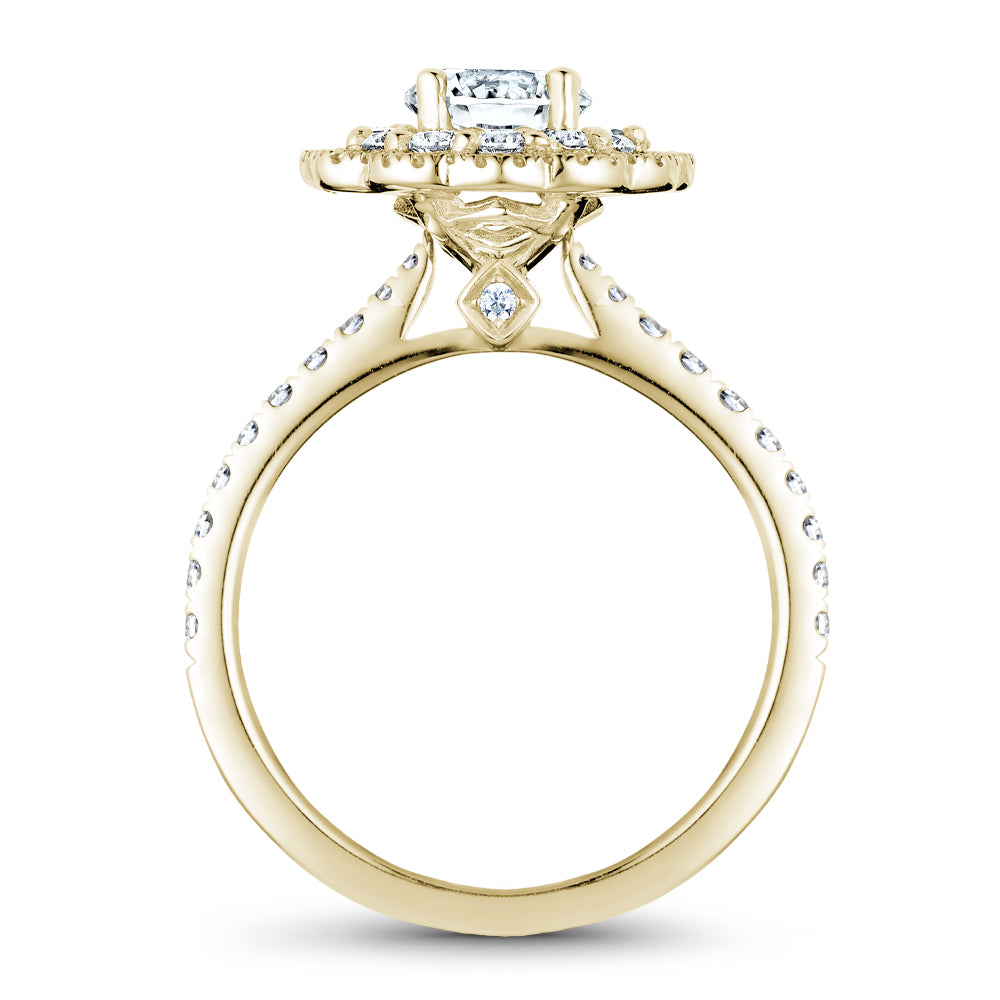 Noam Carver Engagement Ring Yellow 14k Gold With 70 RD TCW 0.65ct