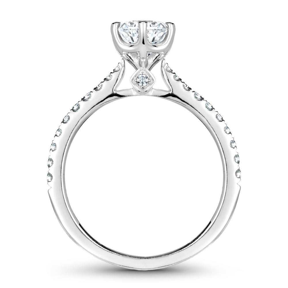 Noam Carver Engagement Ring Platinum With 22 RD TCW 0.26ct