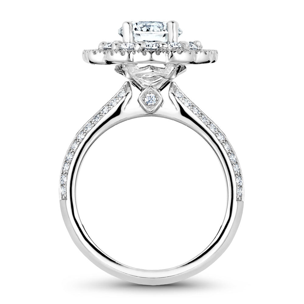 Noam Carver Engagement Ring White 18k Gold With 94 RD TCW 0.71ct