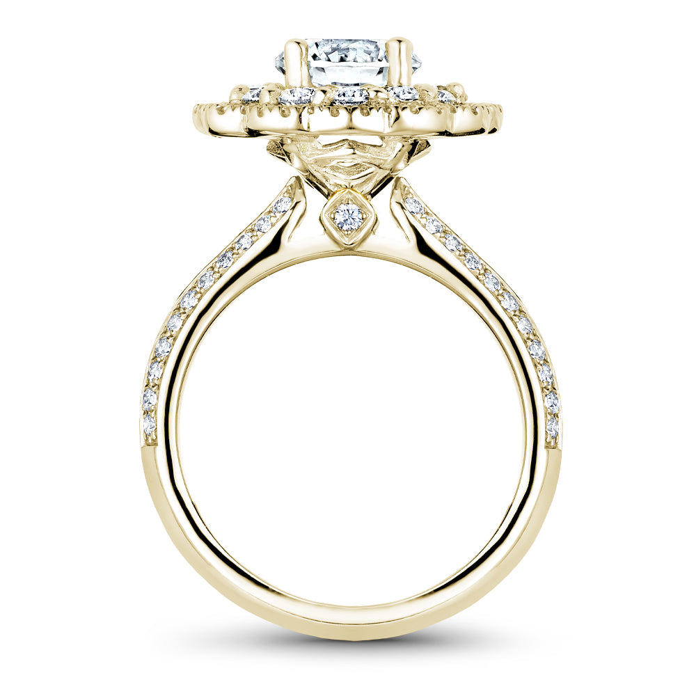 Noam Carver Engagement Ring Yellow 14k Gold With 94 RD TCW 0.71ct