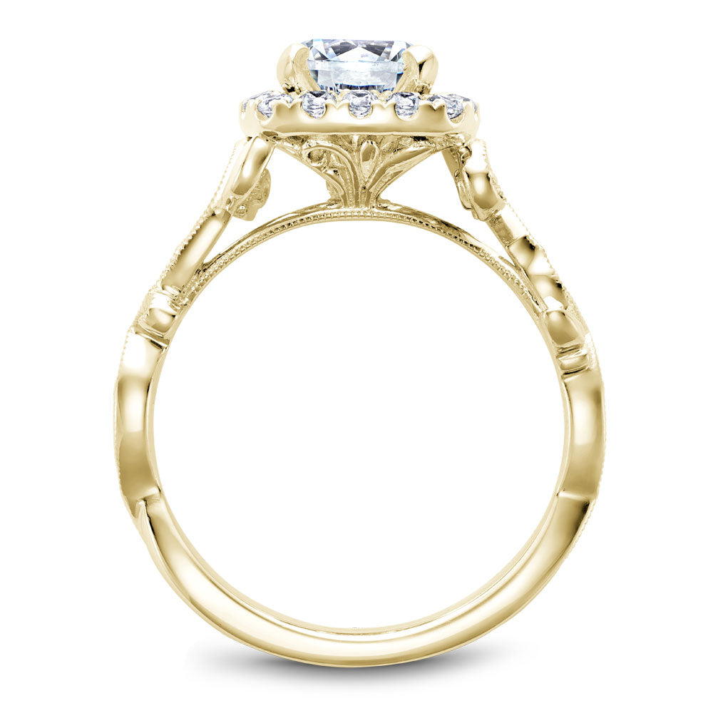 Noam Carver Engagement Ring Yellow 18k Gold With 18 RD TCW 0.27ct