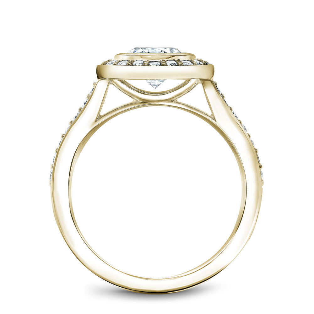 Noam Carver Engagement Ring Yellow 18k Gold With 32 RD TCW 0.45ct