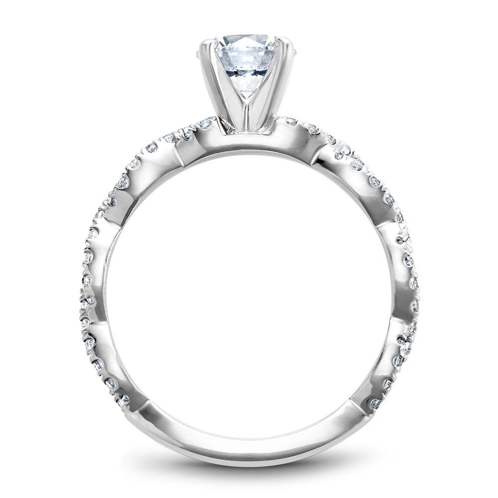 Noam Carver Engagement Ring Platinum With 62 RD TCW 0.32ct