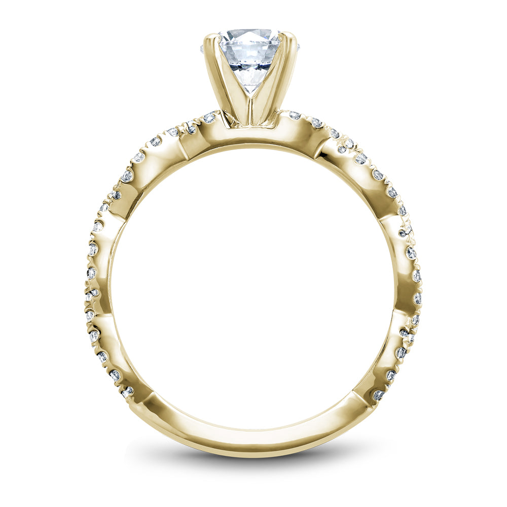 Noam Carver Engagement Ring Yellow 18k Gold With 62 RD TCW 0.32ct