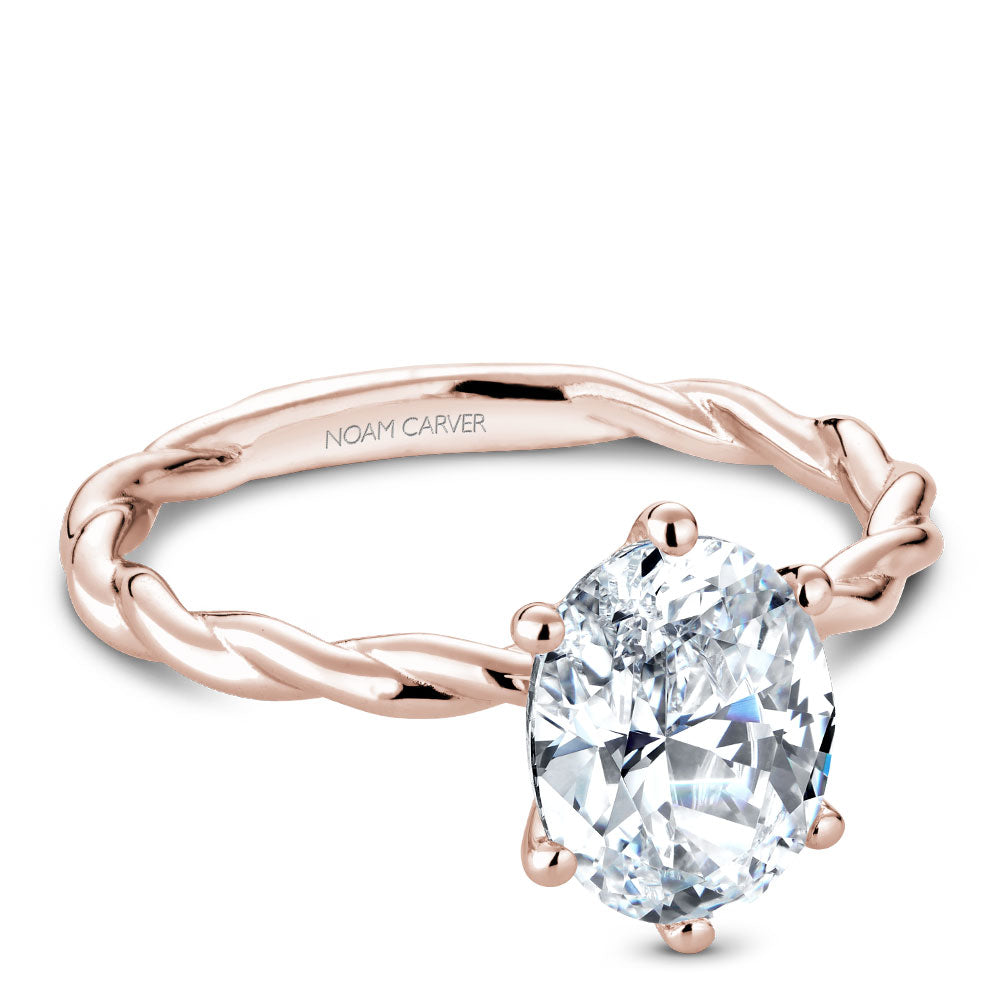 Noam Carver Engagement Ring Rose 14k Gold