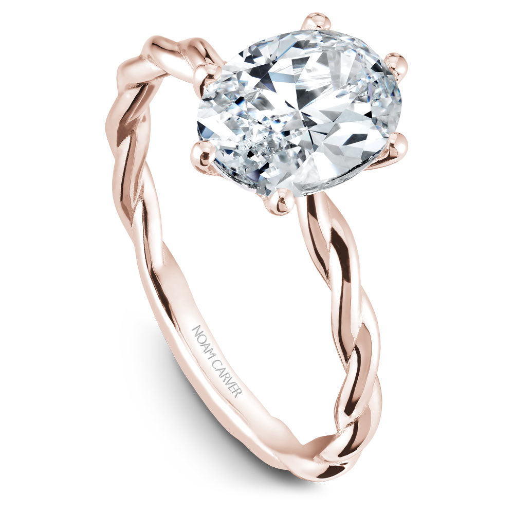Noam Carver Engagement Ring Rose 14k Gold