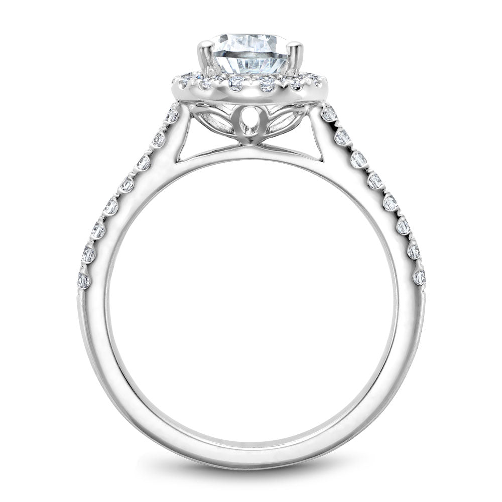 Noam Carver Engagement Ring Platinum With 33 RD TCW 0.39ct