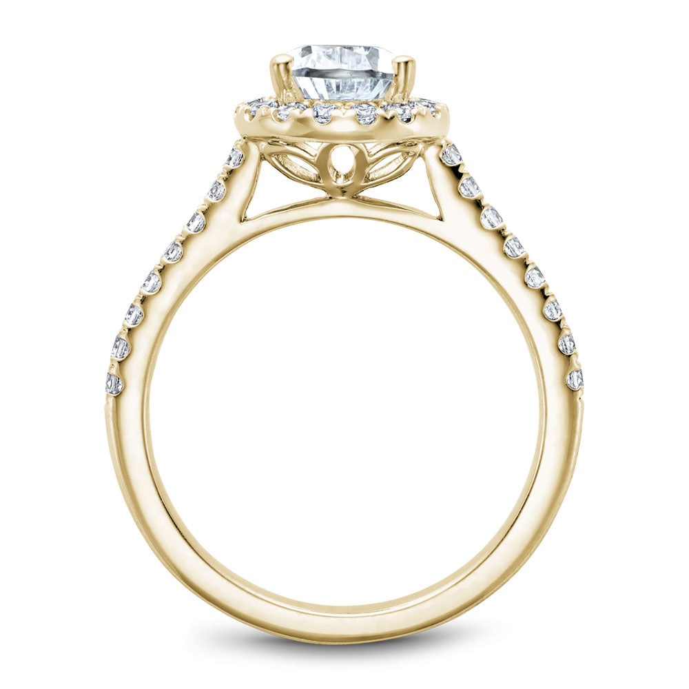 Noam Carver Engagement Ring Yellow 18k Gold With 33 RD TCW 0.39ct