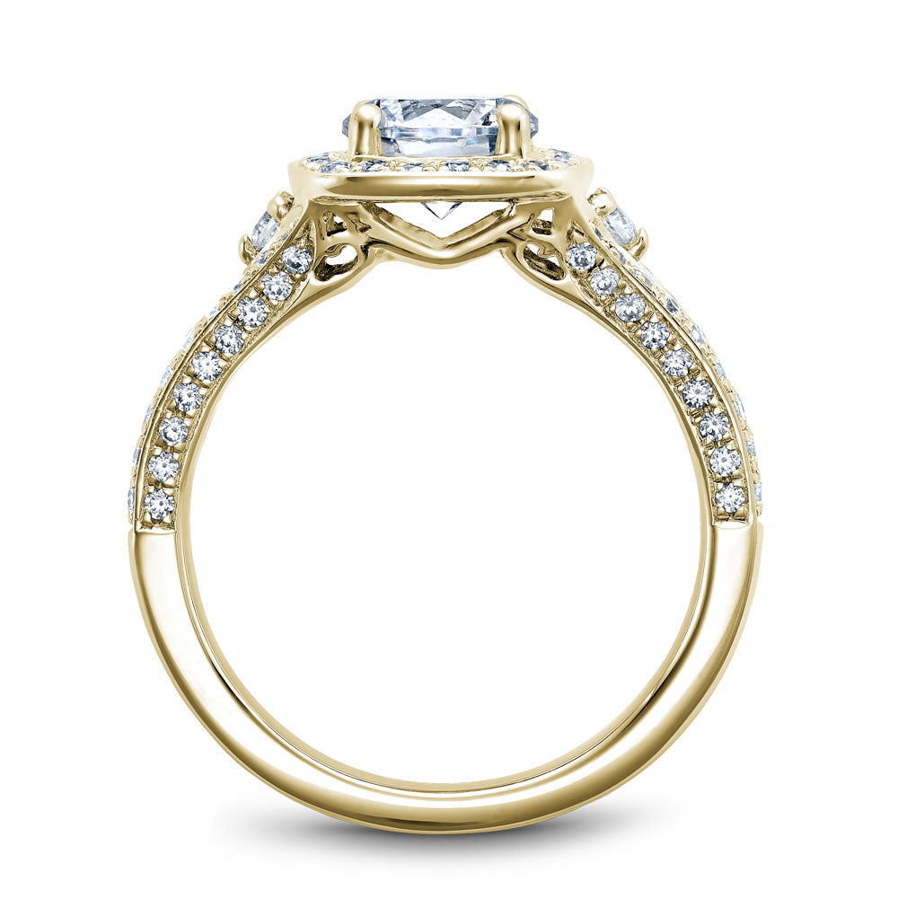Noam Carver Engagement Ring Yellow 18k Gold With 94 RD TCW 0.57ct