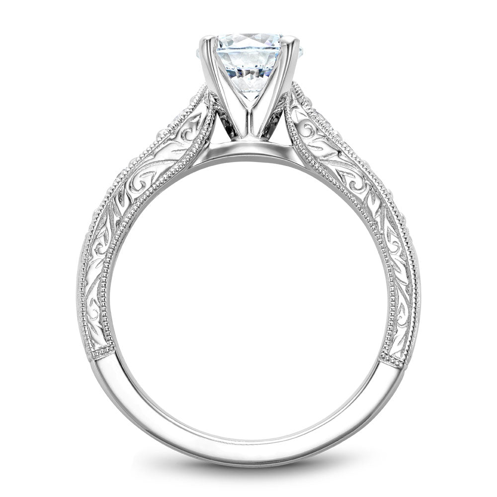 Noam Carver Engagement Ring White 18k Gold With 8 RD TCW 0.38ct