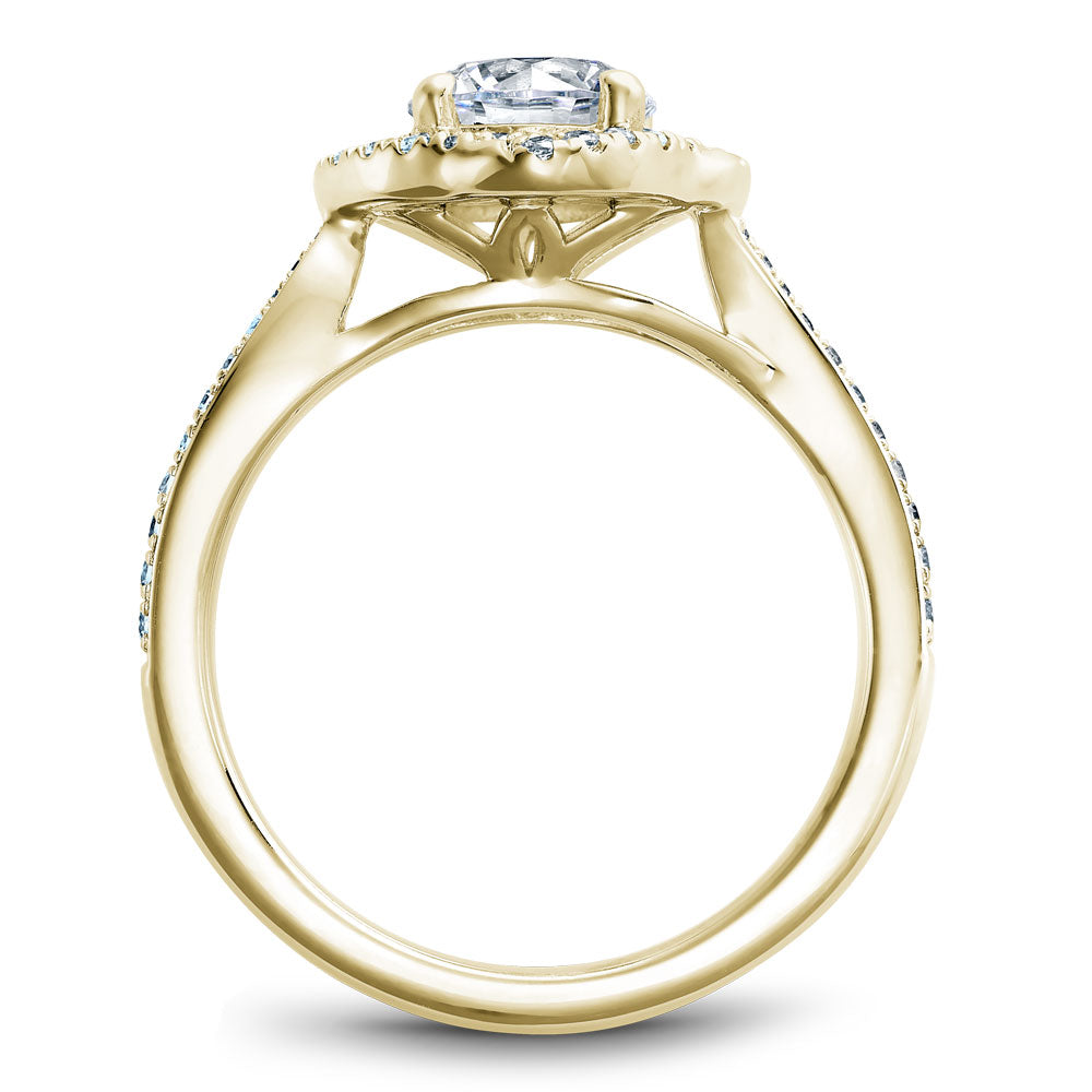 Noam Carver Engagement Ring Yellow 14k Gold With 50 RD TCW 0.23ct