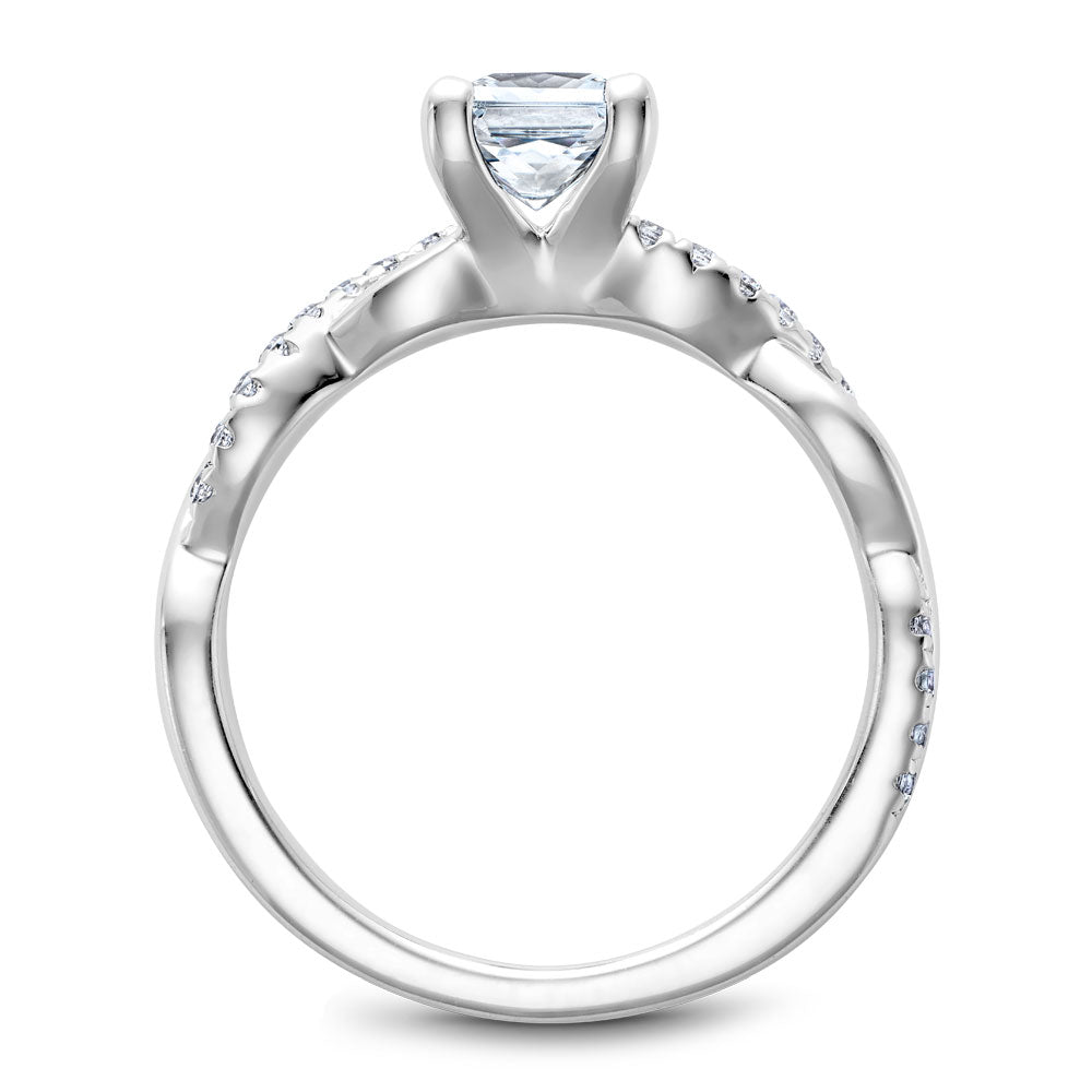 Noam Carver Engagement Ring Platinum With 24 RD TCW 0.19ct