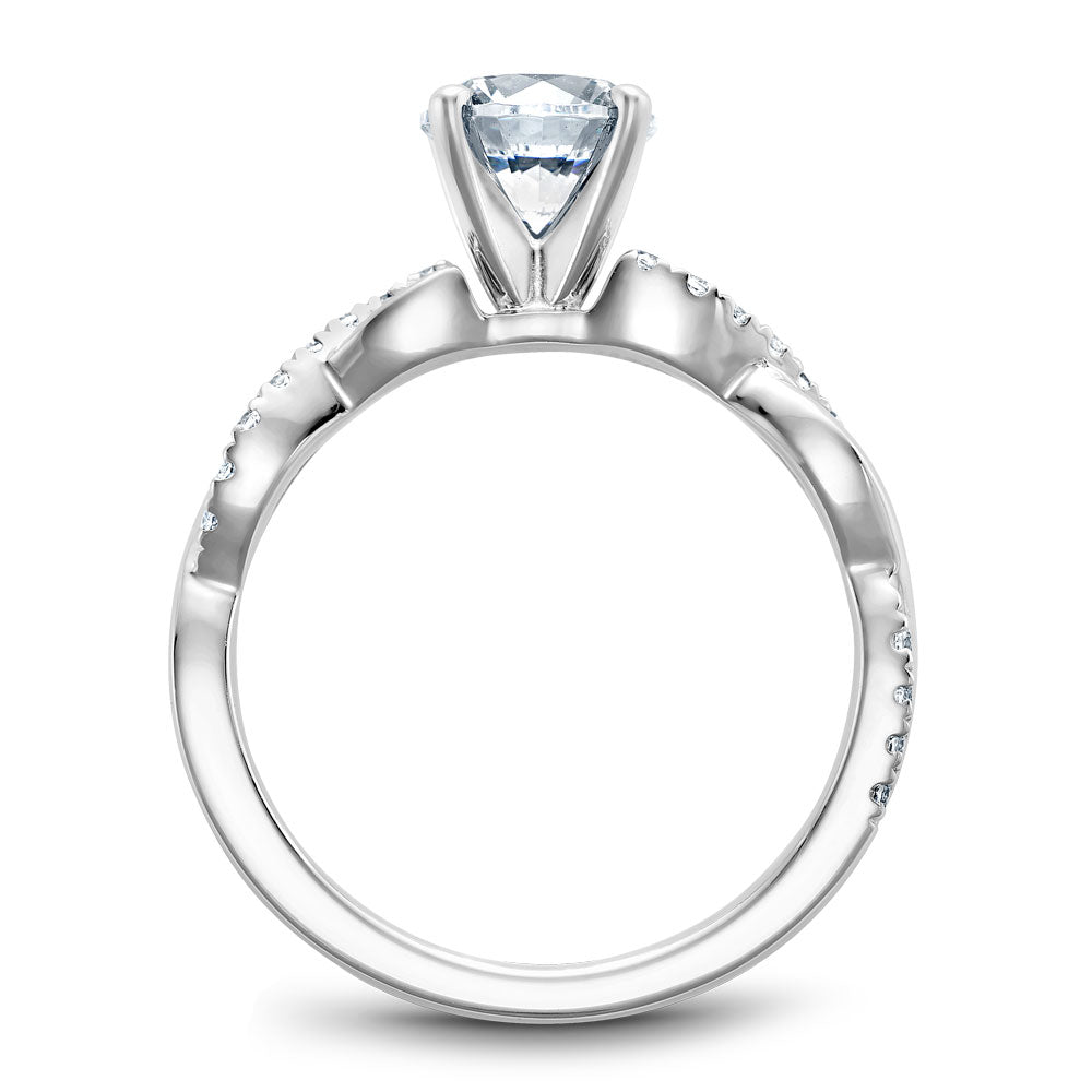Noam Carver Engagement Ring Platinum With 24 RD TCW 0.19ct