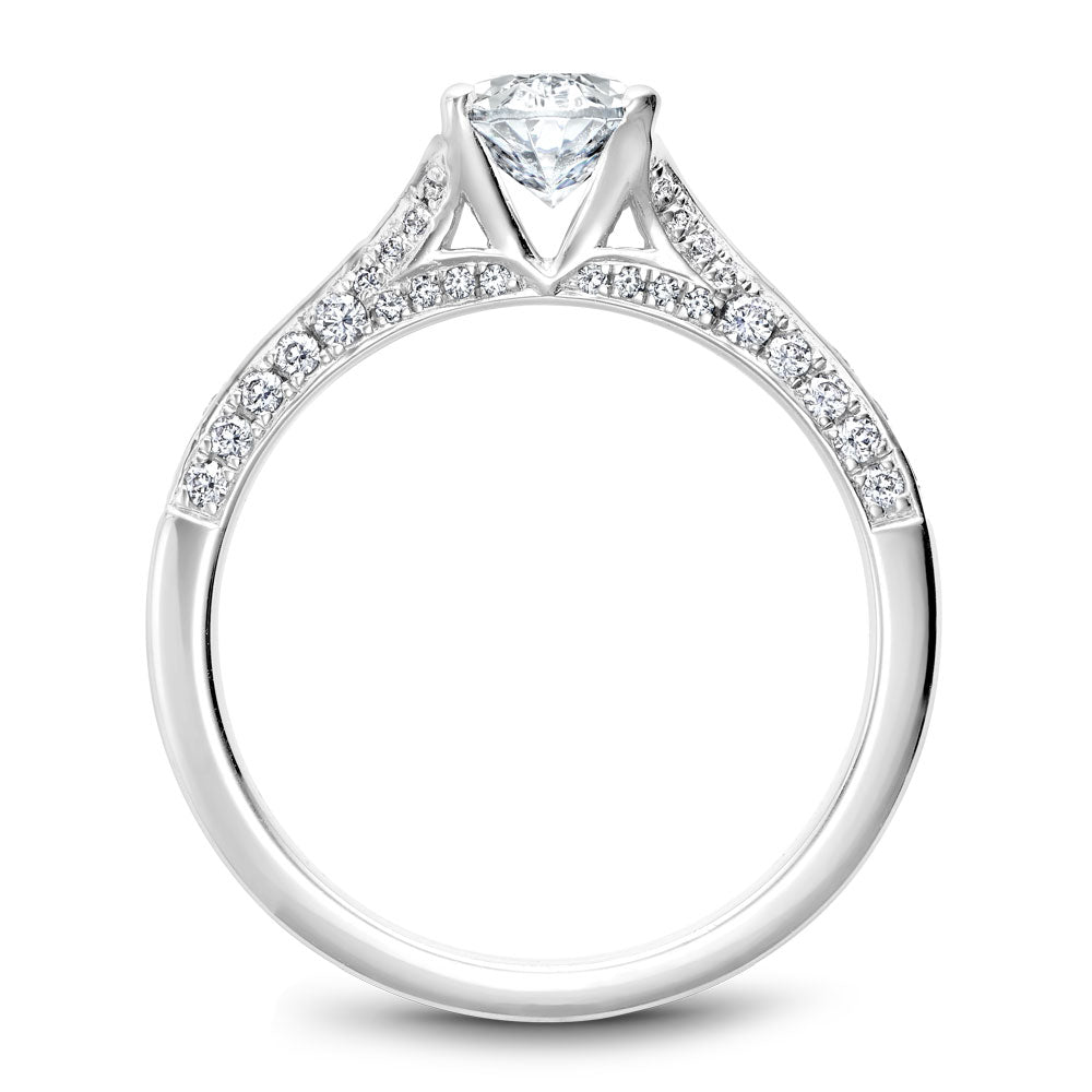 Noam Carver Engagement Ring Platinum With 66 RD TCW 0.43ct