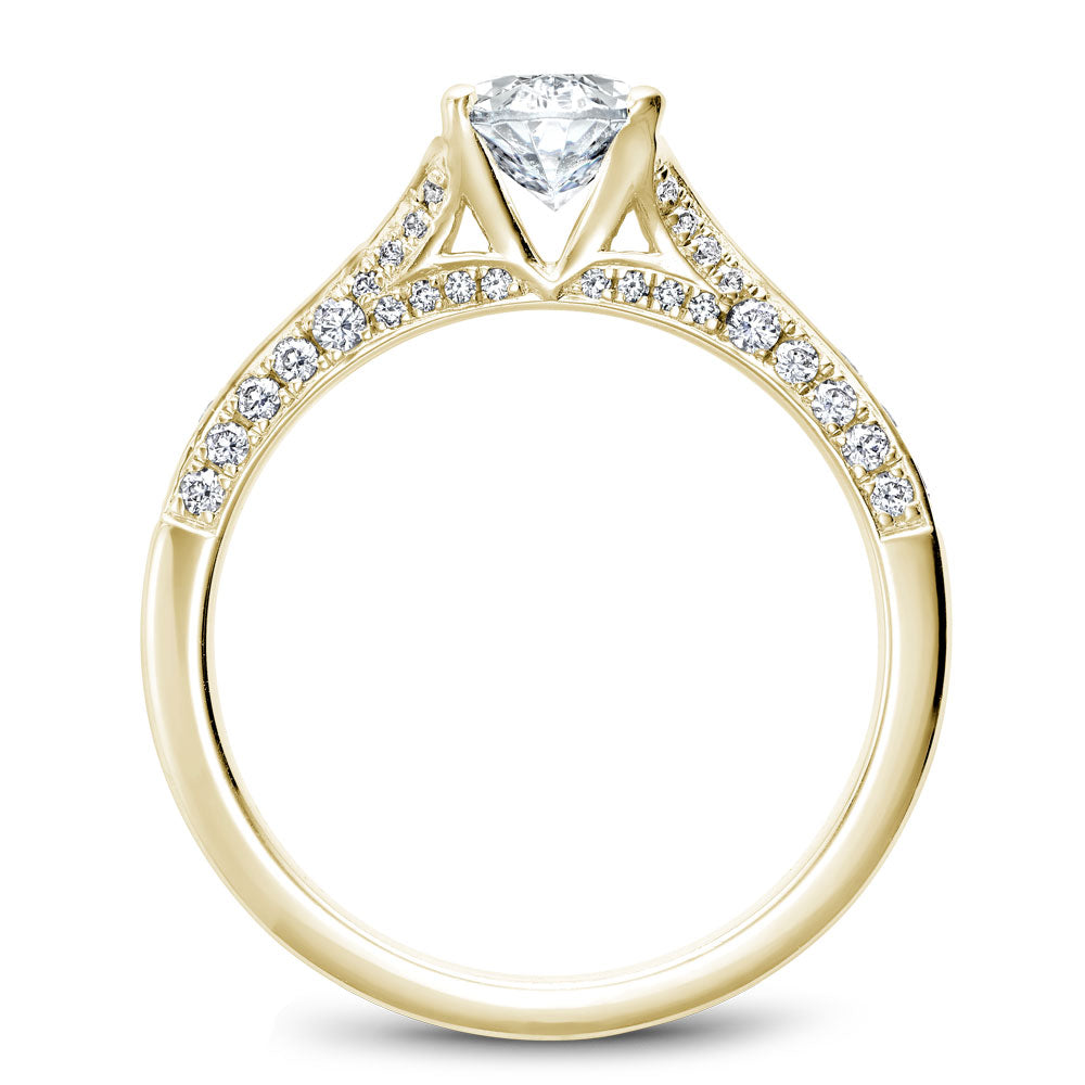 Noam Carver Engagement Ring Yellow 14k Gold With 66 RD TCW 0.43ct