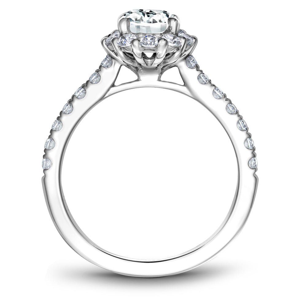 Noam Carver Engagement Ring White 14k Gold With 26 RD TCW 0.70ct