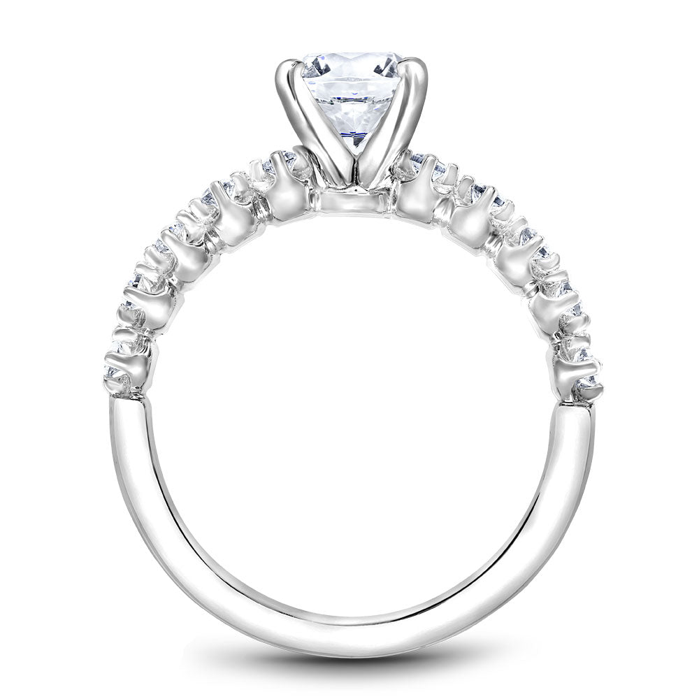 Noam Carver Engagement Ring Platinum With 10 RD TCW 0.18ct